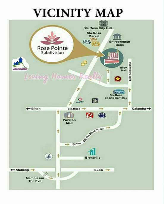 VICINITY MAP ROSE POINTE