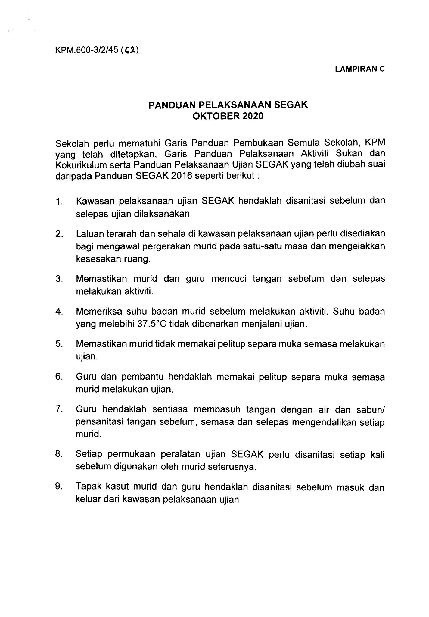 Download Muat Turun Pelaksanaan Ujian Standard Kecergasan Fizikal Kebangsaan Untuk Murid Sekolah Malaysia Segak Bagi Tahun 2020 Sekolah Rendah Dan Sekolah Menengah Layanlah Berita Terkini Tips Berguna Maklumat