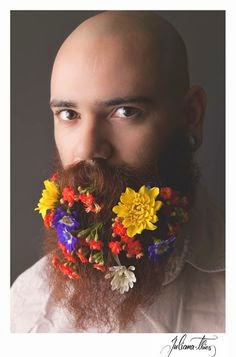 flower beard trend