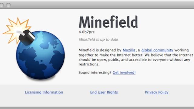 Mozilla Minefield, Browser Tercepat di Bumi