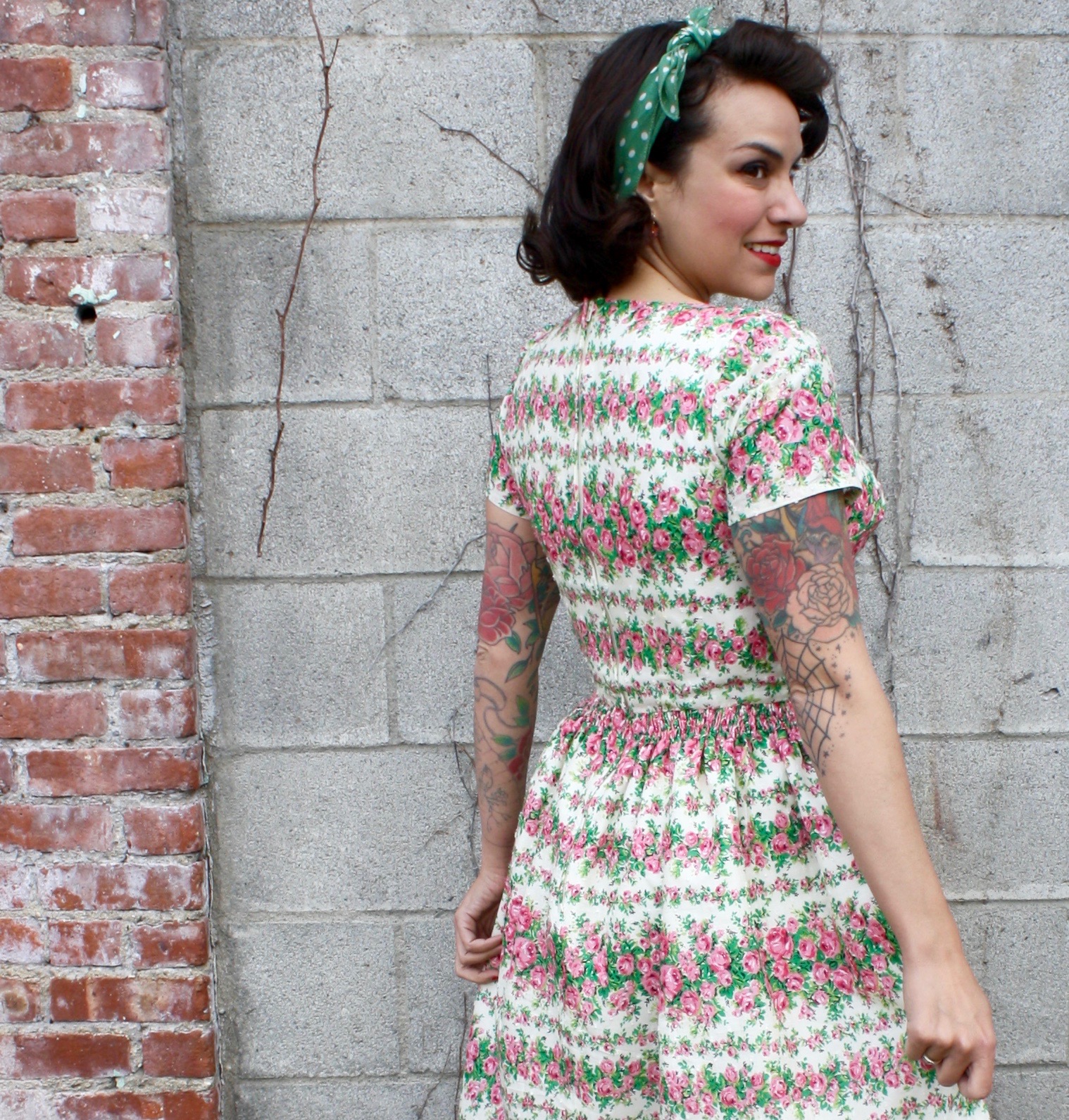 Gertie's New Blog for Better Sewing: Horrockses-Inspired Rose Stripe Dress