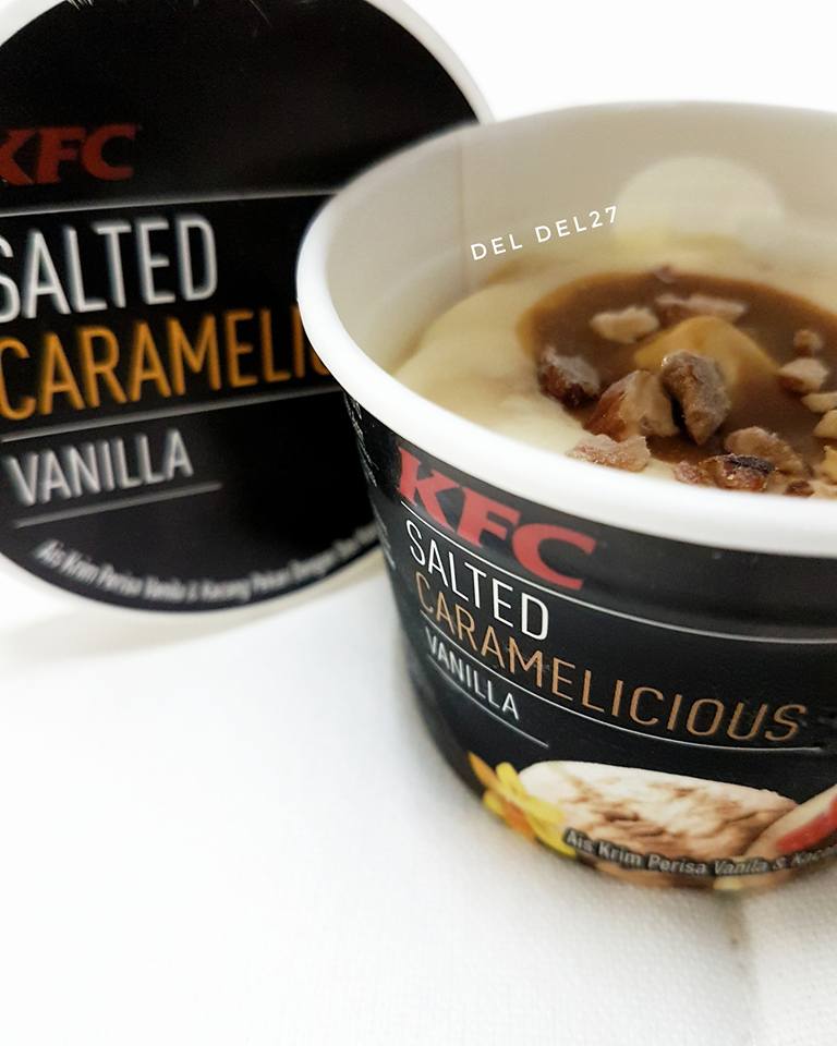 KFC Salted Caramelicious Vanilla ice cream Miri Food Sharing