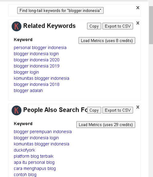 fungsi keyword everywhere tool di google chrome