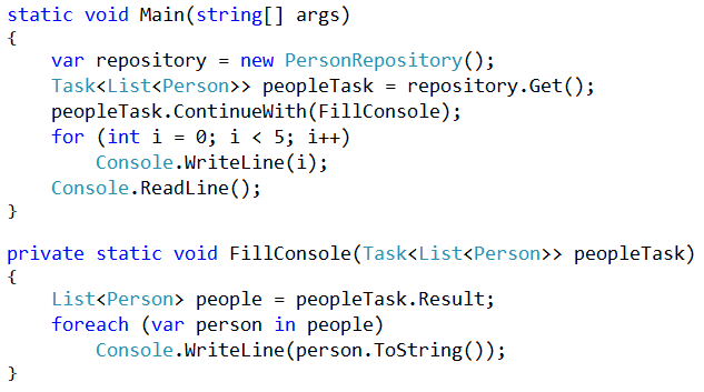 writing awaitable methods async and await