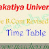 KU Degree BCom supply 1st 2nd final year revised postponed time table 2016