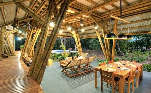desain warung kopi sederhana dari bambu desain warung kopi dari bambu