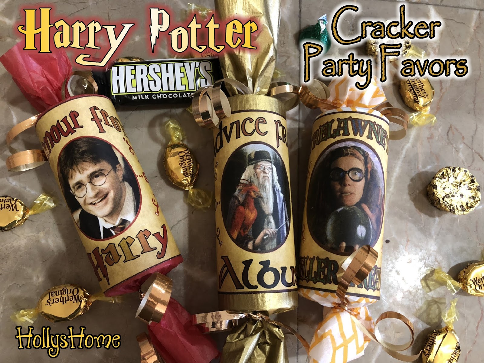 HollysHome Family Life Harry Potter English Crackers Party Favors