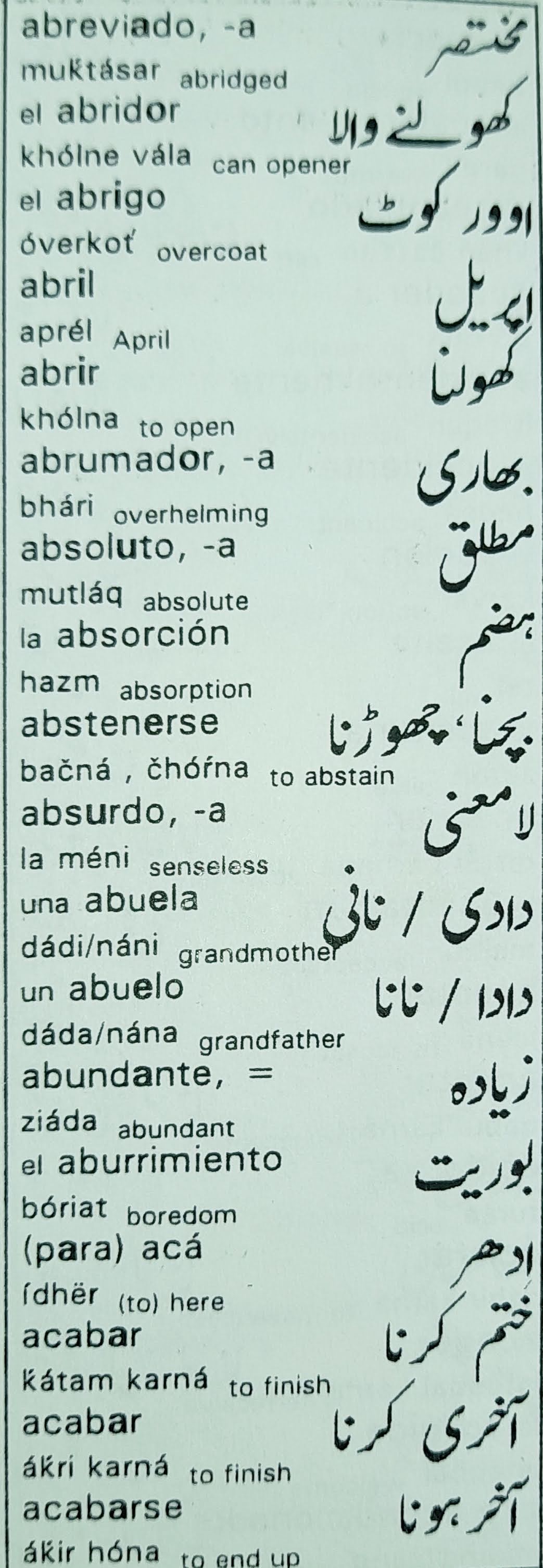  SPANISH URDU