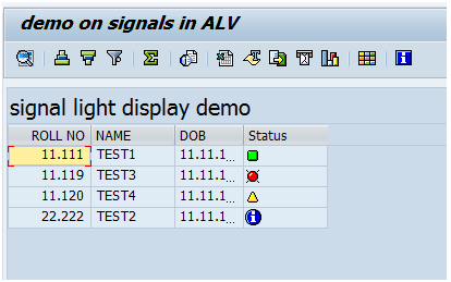 ABAPer Street: Display of traffic signal lights in ALV