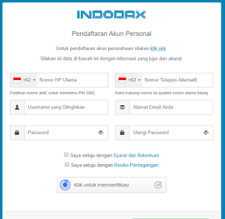 Cara Membuat Akun INDODAX Dengan Mudah, Cara Mendaftar Akun INDODAX Dengan Mudah, Malang Techno