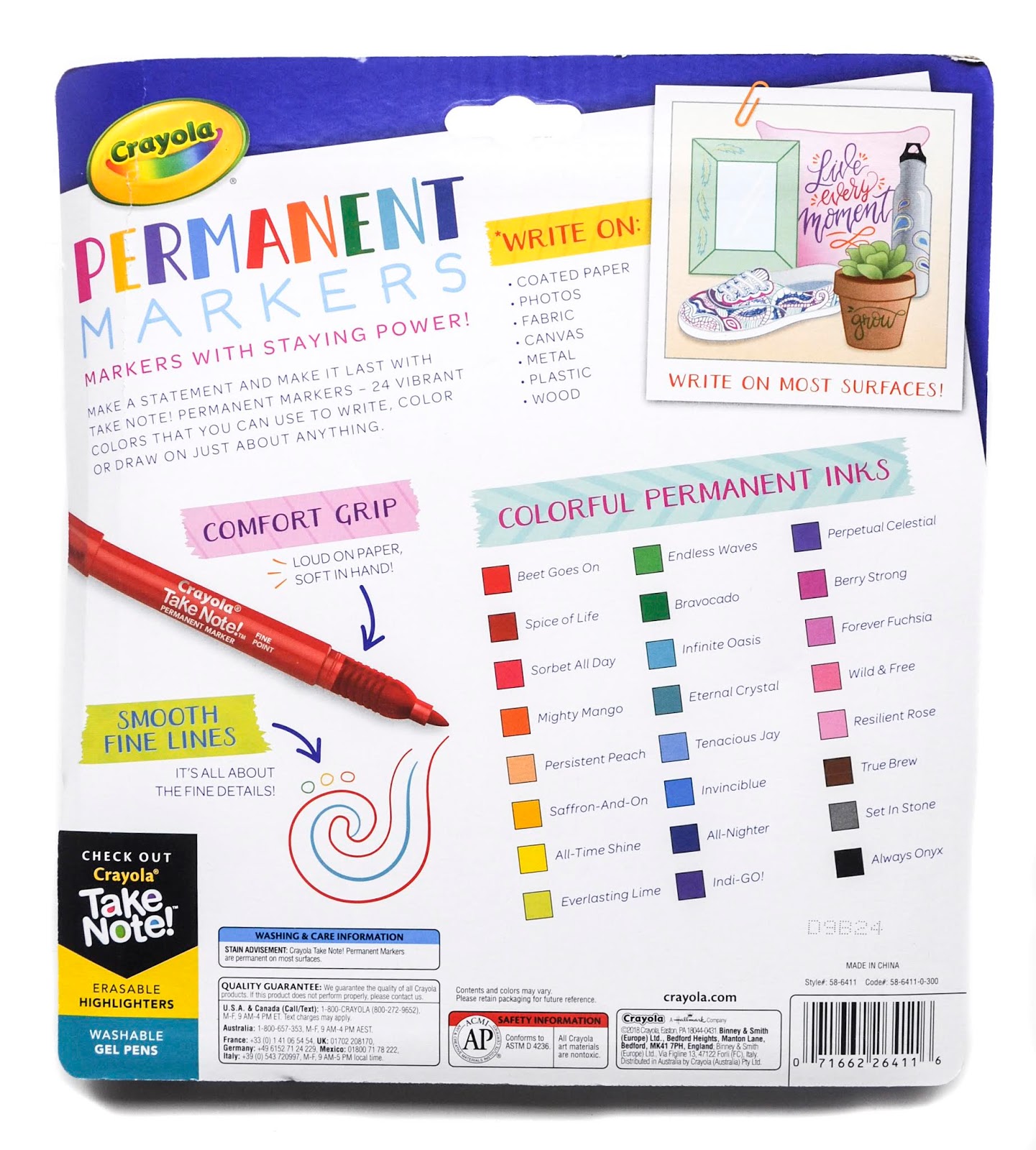 2019 Crayola Take Note! Review, Felt-Tip Pens, Permanent Markers, Erasable  Highlighers, Gel Pens and Dry Erase Markers