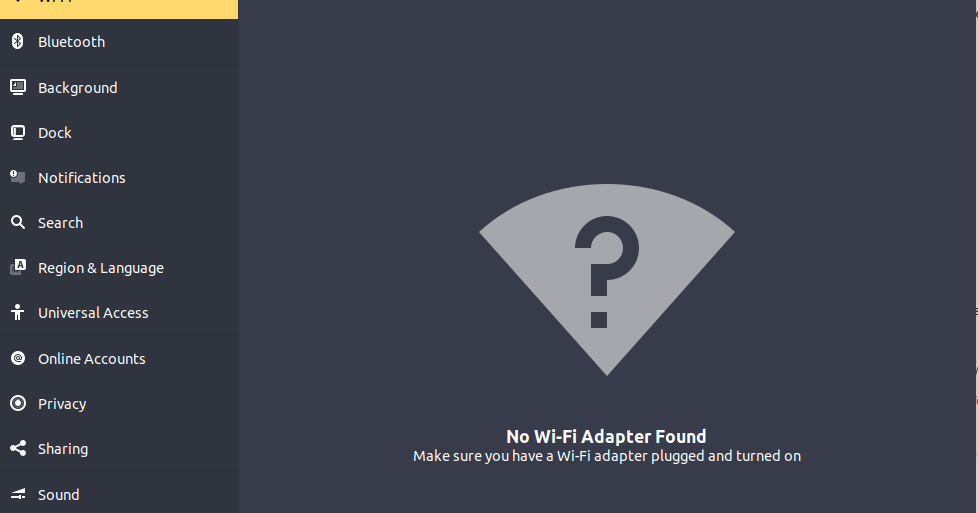 SOLVED WIFI ADAPTER NOT FOUND ( UBUNTU )