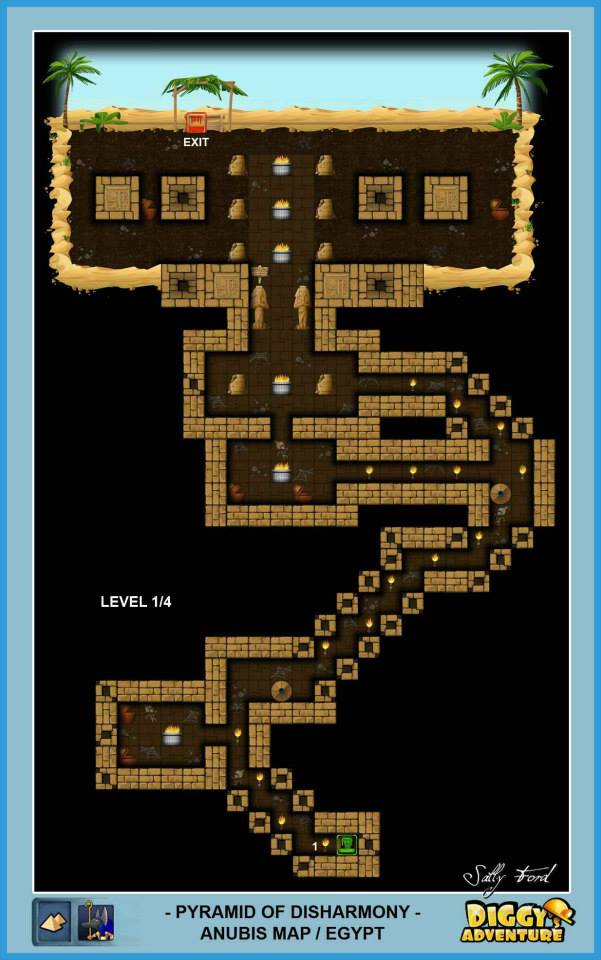 Diggy's Adventure Walkthrough: Anubis Egypt Quests / Pyramid of Disharmony