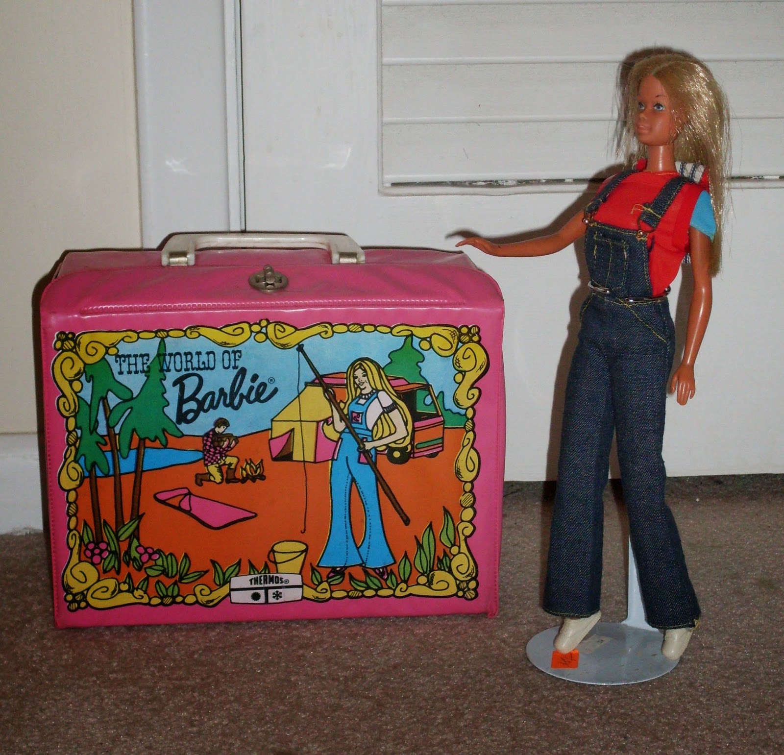 Vintage 1973 the World of Barbie Thermos Brand Thermos for Vinyl Lunch Box  