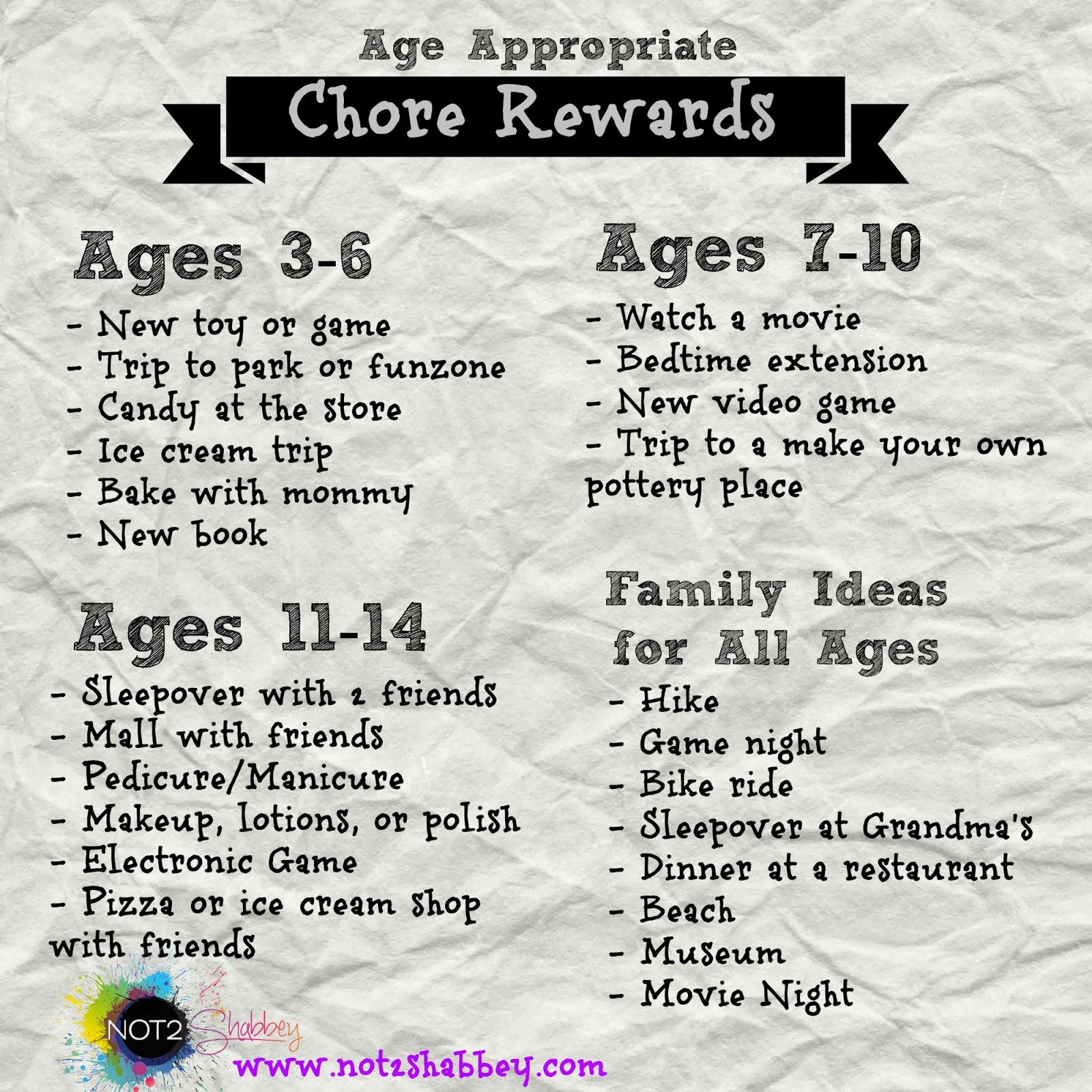 Not 2 Shabbey Print Your Own Chore Chart For Kids Not 2 Shabbey Print Your Own Chore Chart For Kids