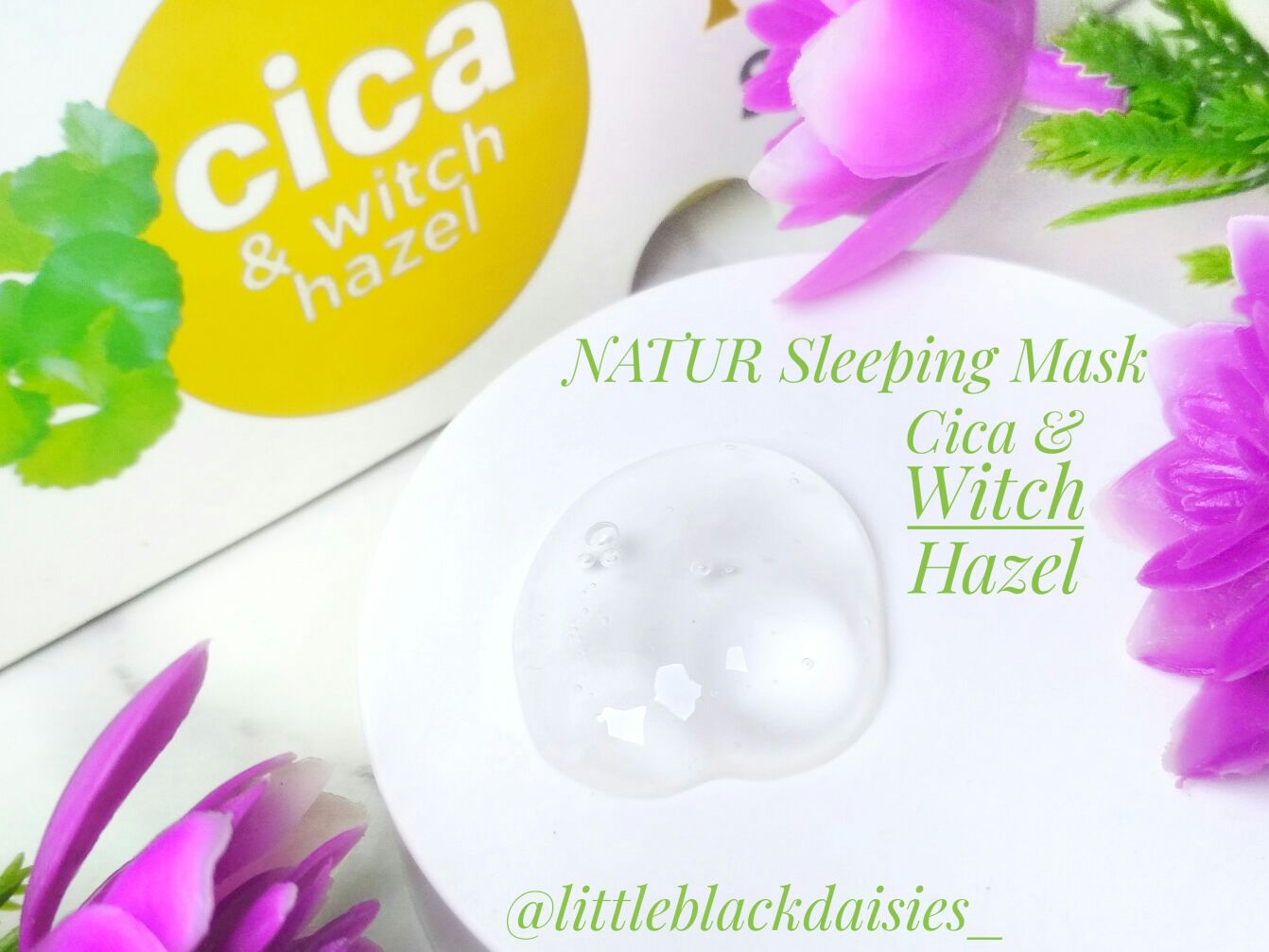 NATUR CICA & WITCH HAZEL SLEEPING MASK REVIEW Little Black Daisies