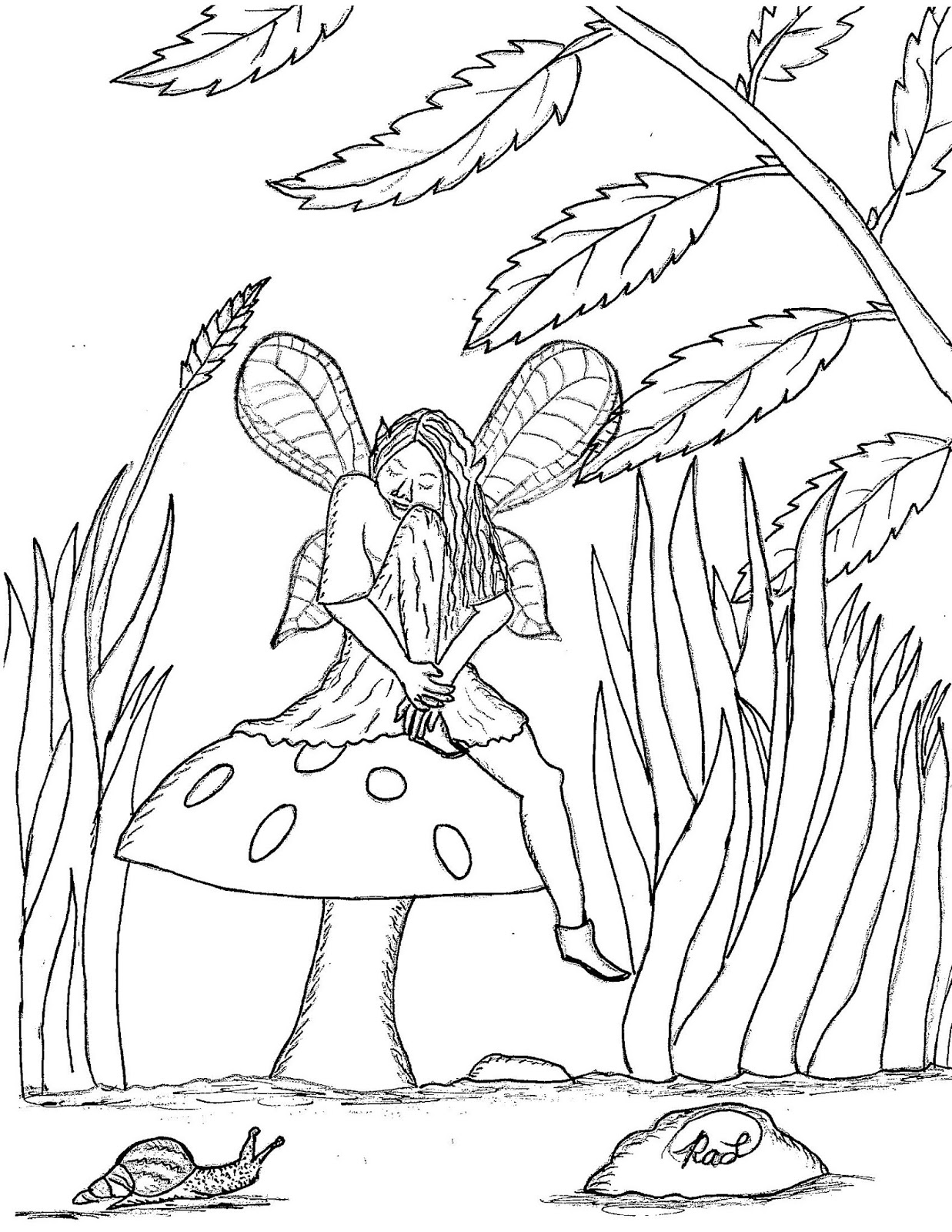 Robin's Great Coloring Pages Mushroom Fairy coloring pages