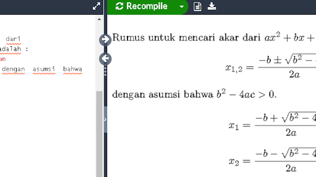 Menulis Notasi Matematika di LaTeX Menulis Notasi Matematika di LaTeX