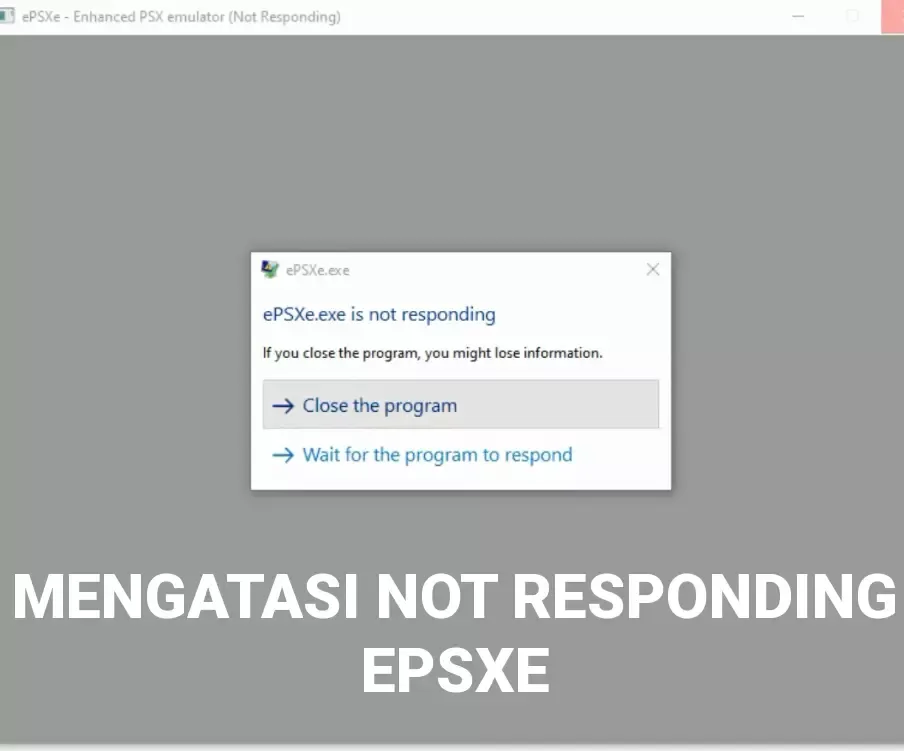 error not responding epsxe
