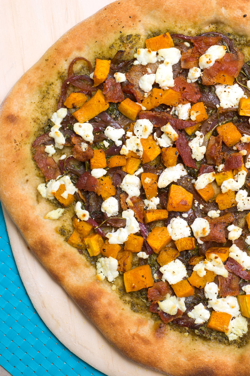 Sugar &amp; Spice by Celeste: Roasted Butternut Squash Pizza with Pesto ...