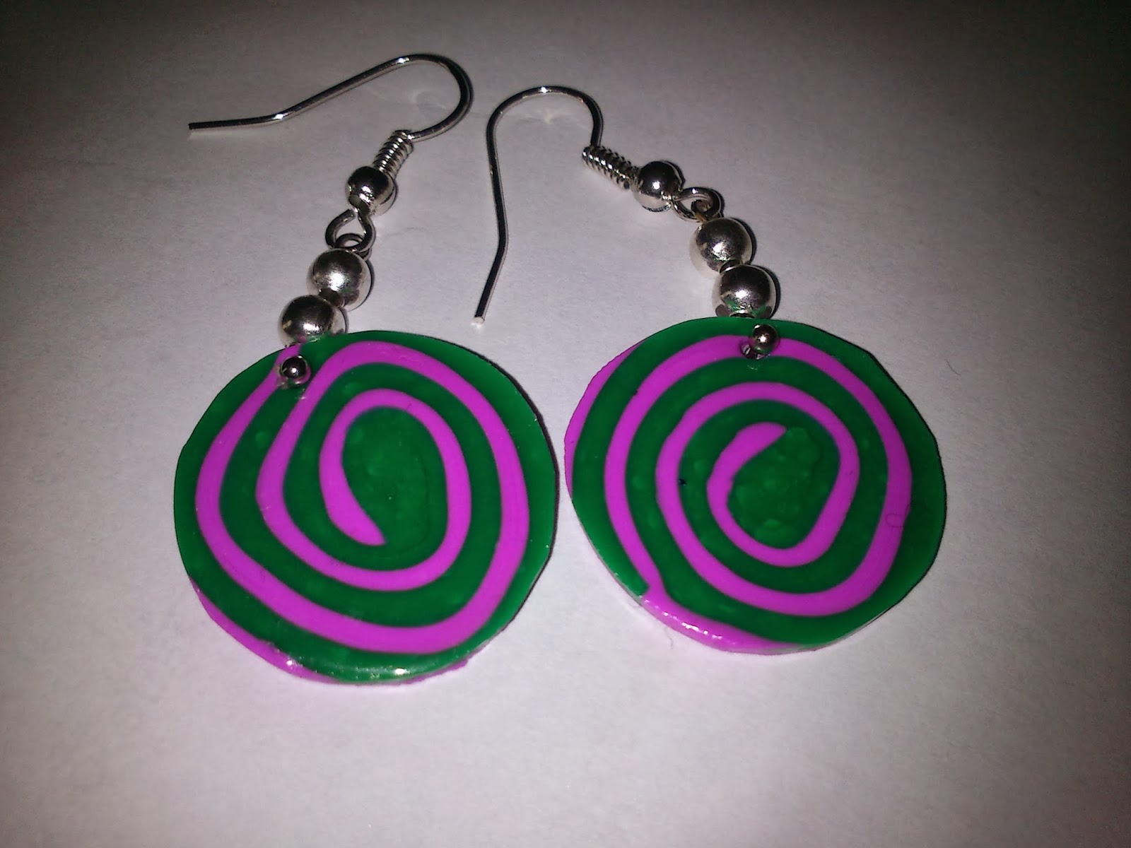 Mary Joyeteria...: PENDIENTES FIMO CON DISEÑO - BOUCLES D'OREILLES FIMO ...