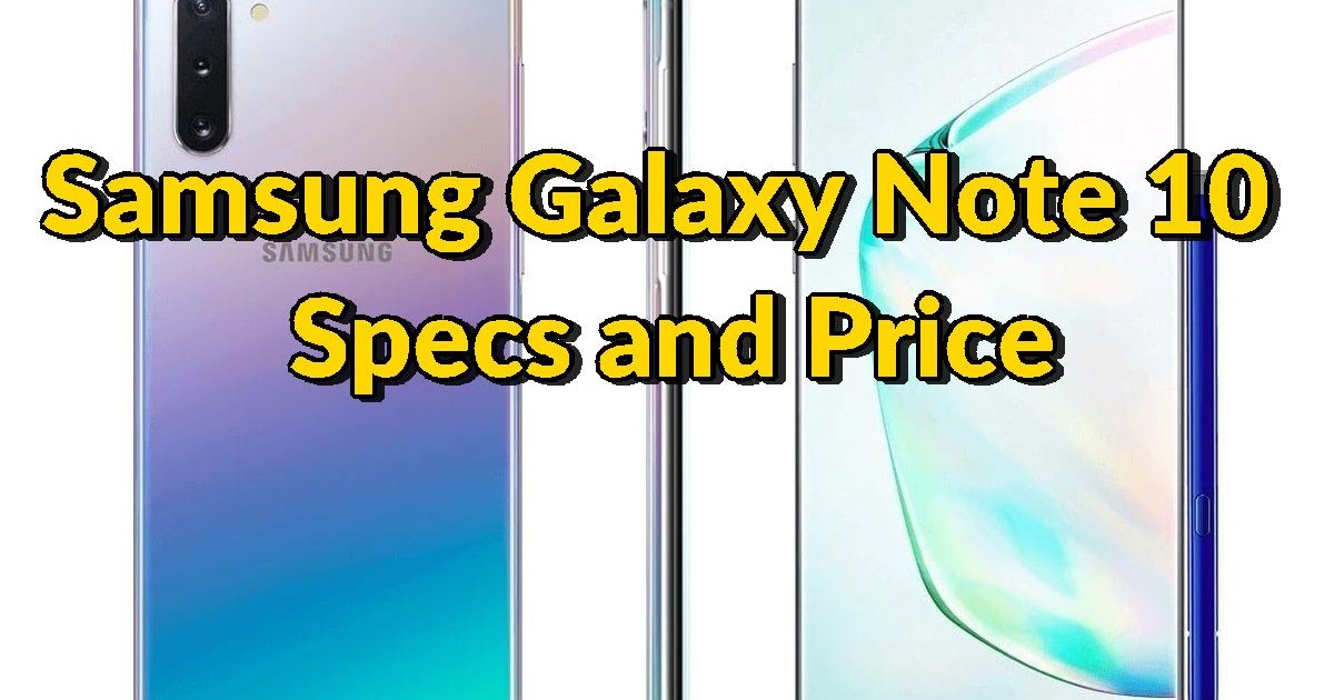 samsung galaxy note 10 specs