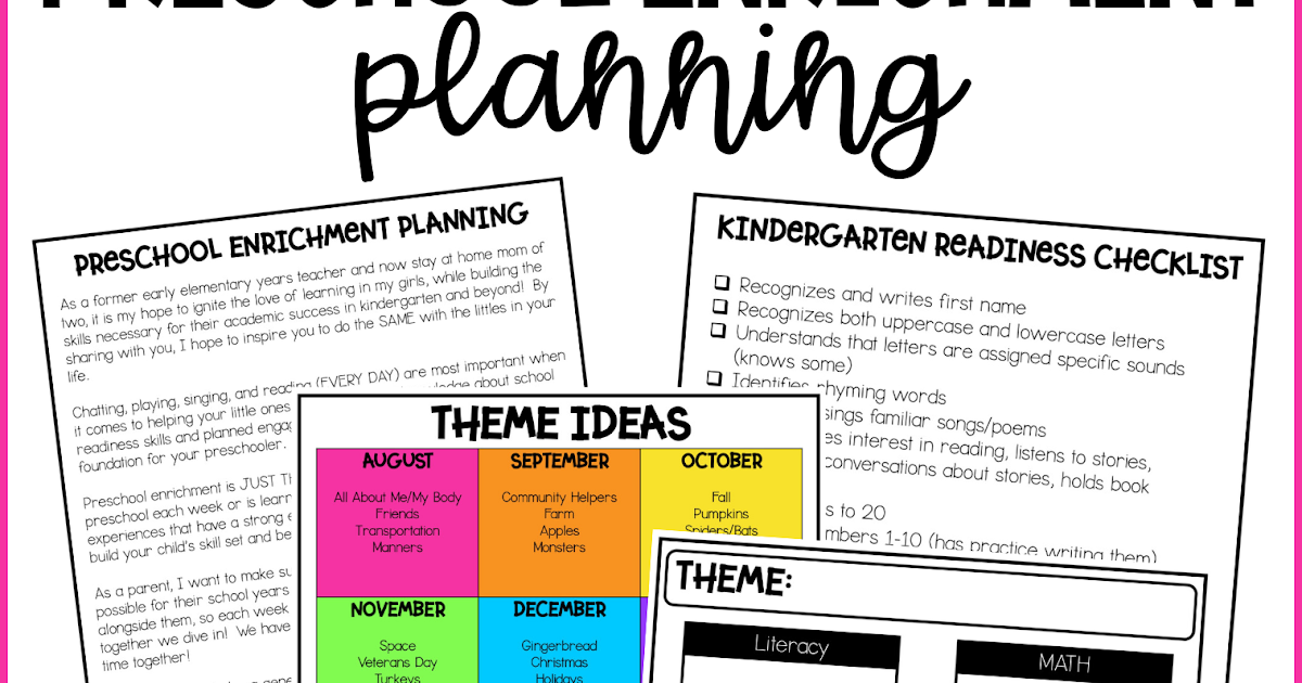 PLANNING THEMED PRESCHOOL ENRICHMENT | Engaging Littles