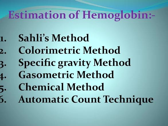 Hb estimation by sahli's method ppt. Hemoglobin Test procedure, sahli's method.