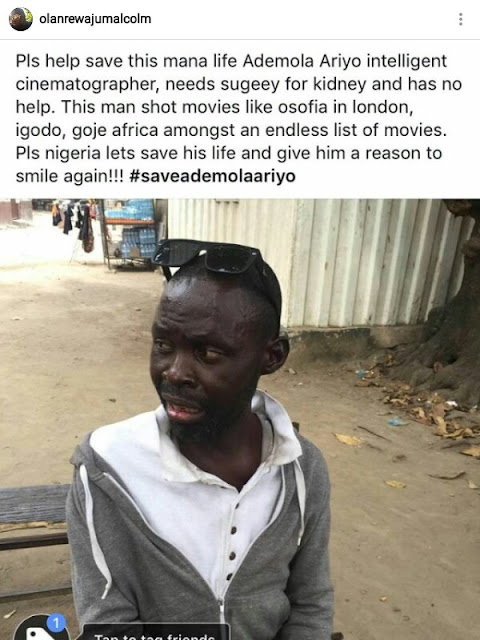 Photos: Nigerian cinematographer, Ademola Ariyo who shot Osuofia in London, Blood Money, dies in abject poverty from kidney failure