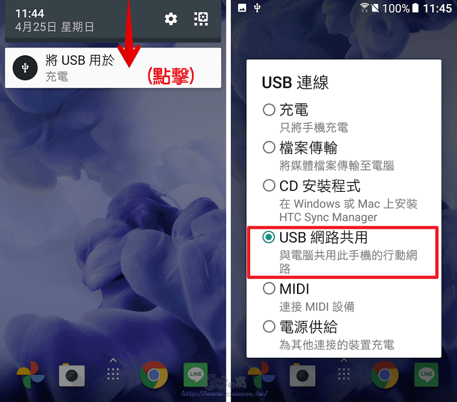 當電腦缺少無線網卡和喇叭時,Android 手機使用 USB 傳輸線連接電腦即可發揮兩種用途