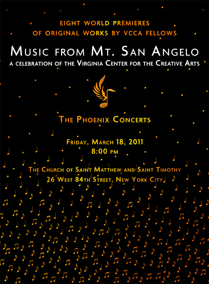 "Music From Mt. San Angelo" Concert is TONIGHT IN NYC!