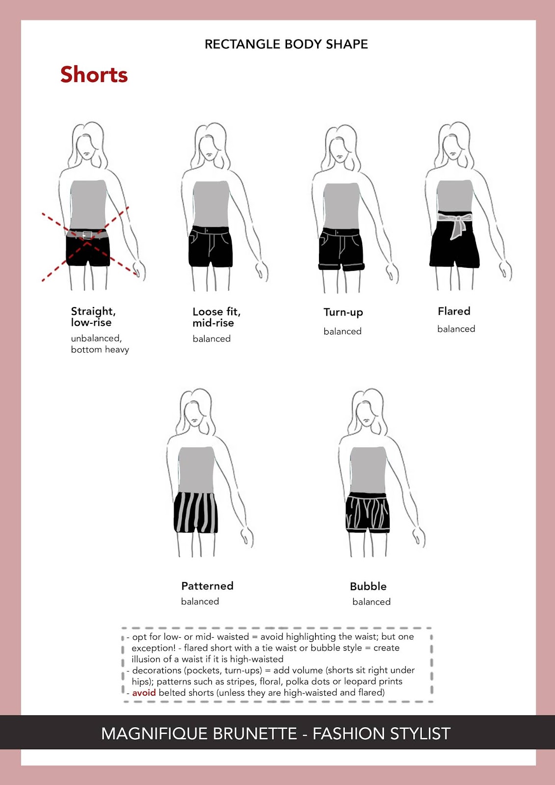 Body Shape Ultimate Guide - Part 2 = RECTANGLE SHAPE - Magnifique Brunette