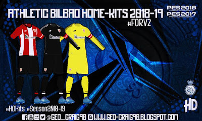 PES 2018 Kitpack v2 HD Season 2018/2019 by Geo_Craig90 PES 2018 Kitpack v2 HD Season 2018/2019 by Geo_Craig90