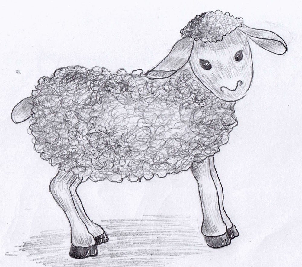Weekly Doodles and tuts Drawspace lesson I12 how to draw a sheep