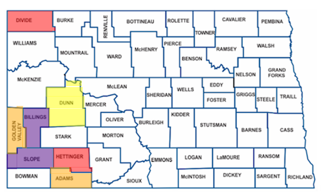 Retiring Guy's Digest Population loss in North Dakota Dunn County