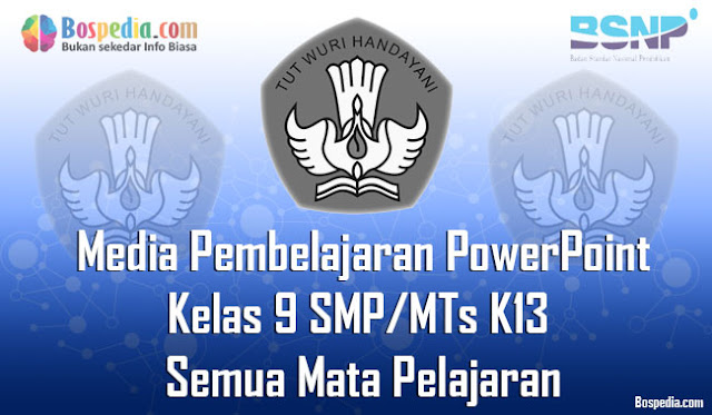 Media Pembelajaran PowerPoint Kelas 9 SMP/MTs K13 Semua Mata Pelajaran