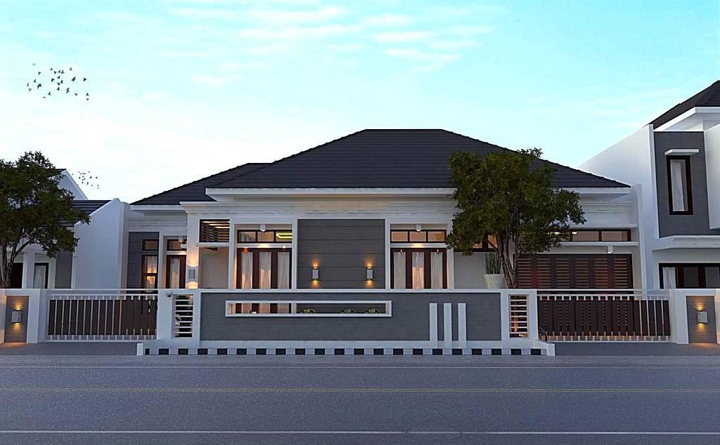 30 DESAIN RUMAH MEWAH 1 LANTAI MODEL TERBARU DENGAN ...