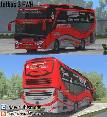 Mod ets2 bus jetbus 3 by FWH (Ferdian wisnu H )