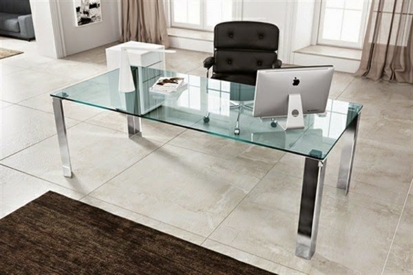 Glass writing desk – wonderful ideas!