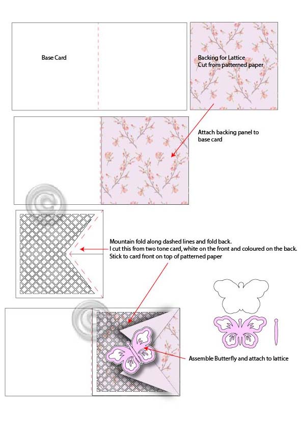 Shirley's Cards Lattice Card Freebie