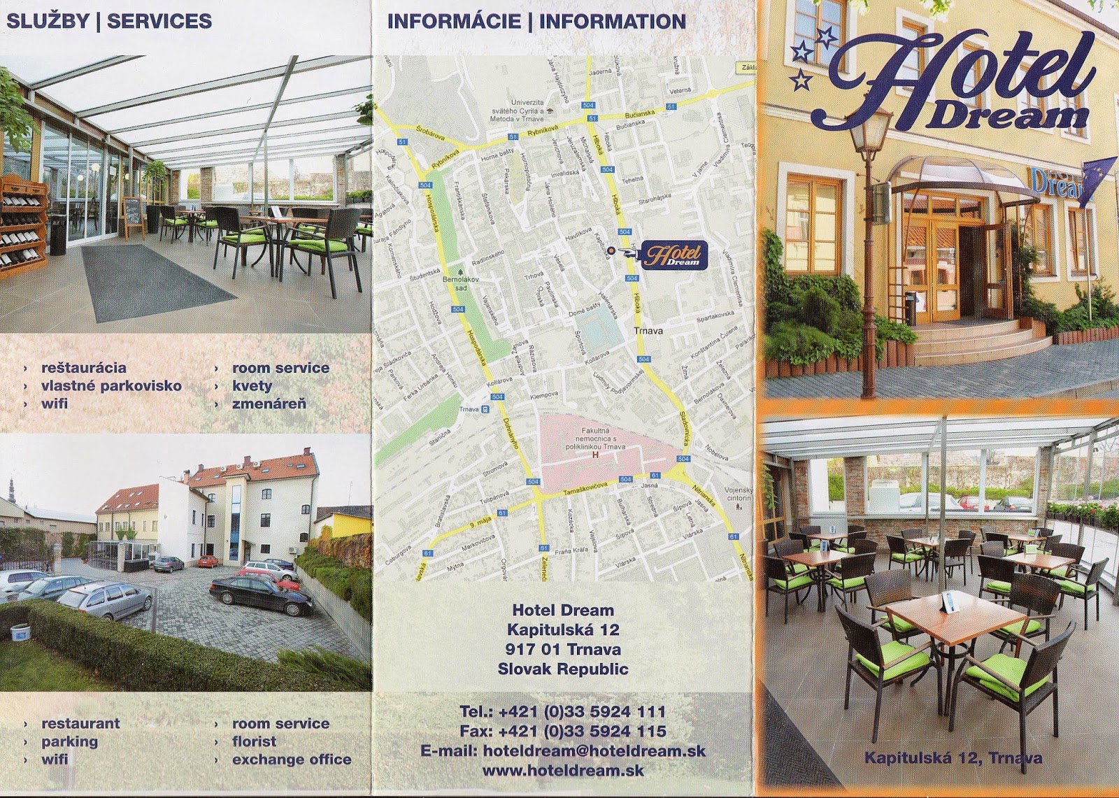 The traveler's drawer HOTEL DREAM, Trnava (Slovakia)