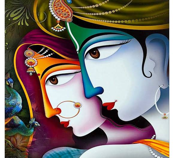 50+ Best Radha Krishna Paintings By Best Indian Artist's