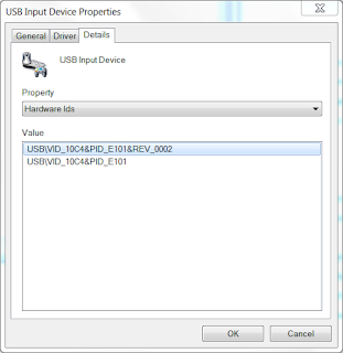 DM620 in Device Manager, Details, Hardware ID's