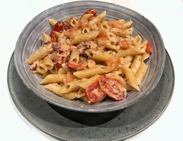 Ilse’s Kitchen: Penne with Smoked Salmon and Cherry Tomatoes