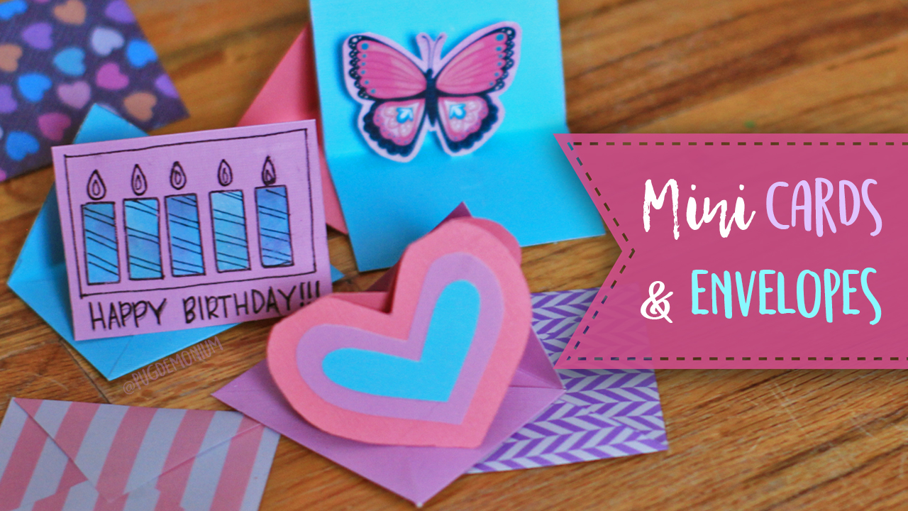 Pugdemonium Mini Greeting Cards & Envelopes!