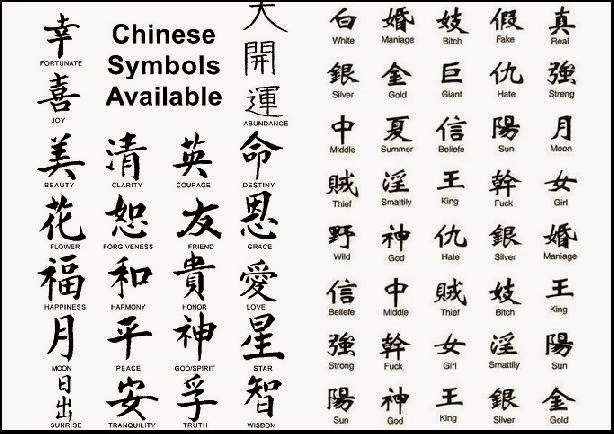 Chinese Script Tattoo Designs - wide 1
