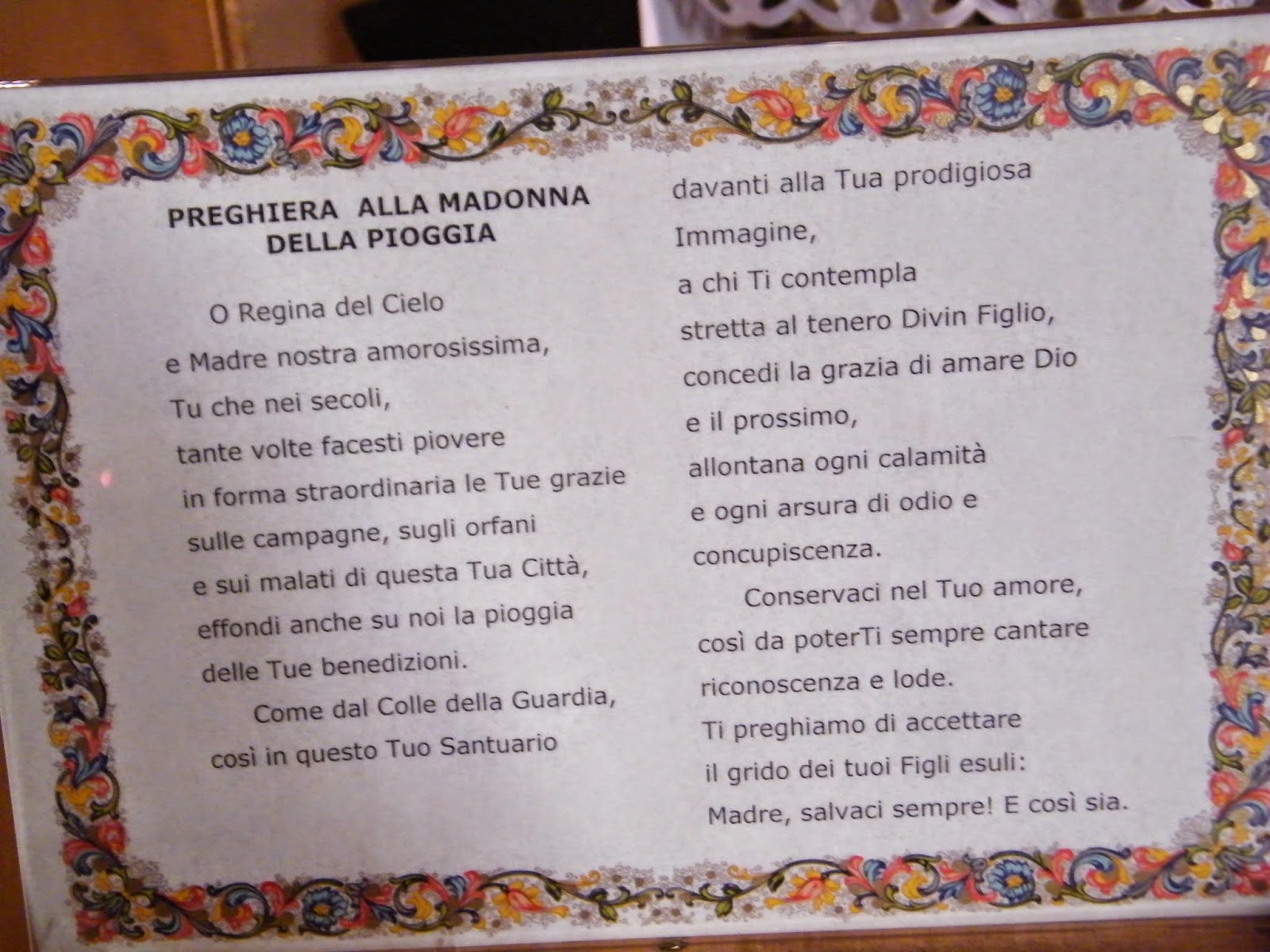 Preghiera Per Invocare La Pioggia