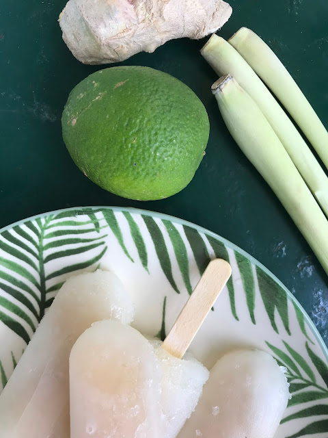 Passionately Raw! - Lemongrass, Lime And Ginger Popsicles