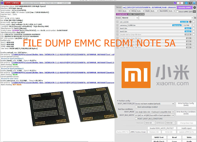 File Dump eMMC Xiaomi Redmi Note 5A File Dump eMMC Xiaomi Redmi Note 5A
