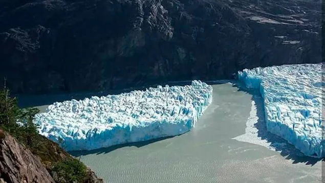 Retreat of glaciers in Patagonia, Chile.